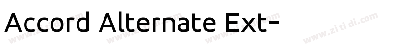 Accord Alternate Ext字体转换
